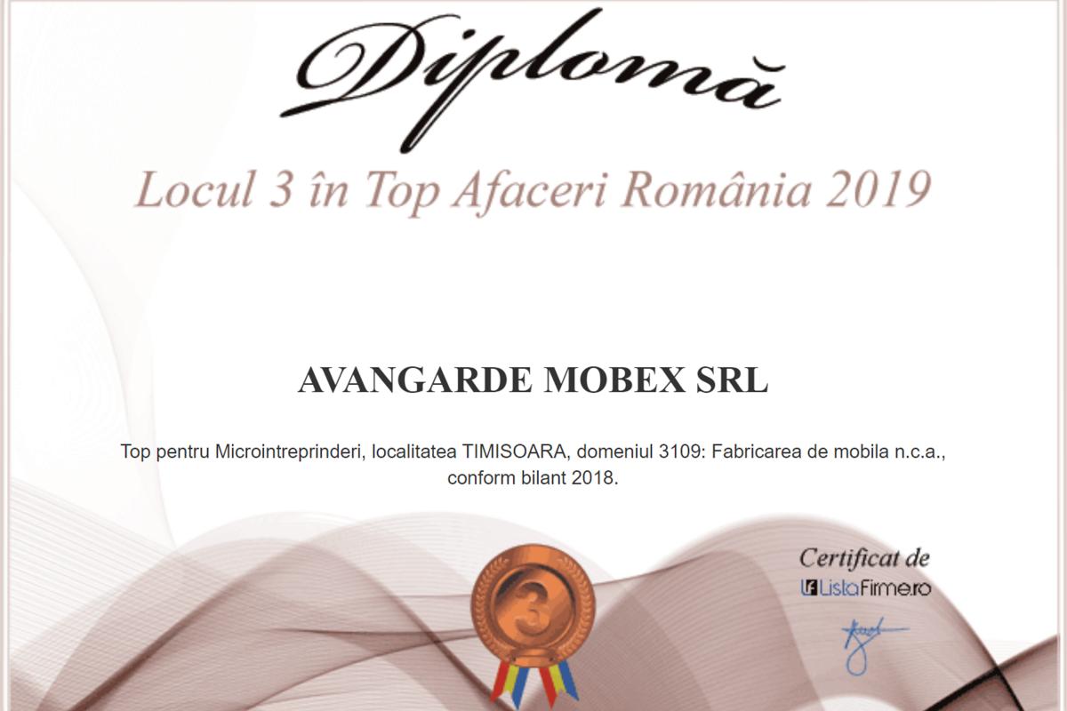 Locul 3 în Top Afaceri Romania Microintreprinderi